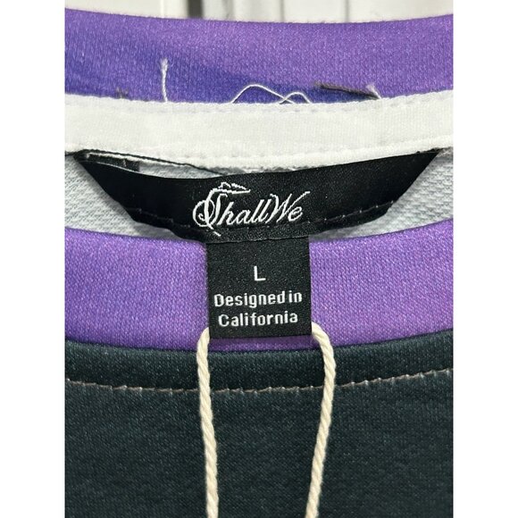 Shall We Mardi Gras Raccoon Sweatshirt Black Multi Sz Large Polyester Relaxed - Picture 5 of 11